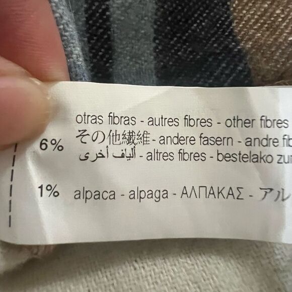 Zara Italian fabric flannel shacket small cozy basic everyday cabincore casual - Picture 5 of 11